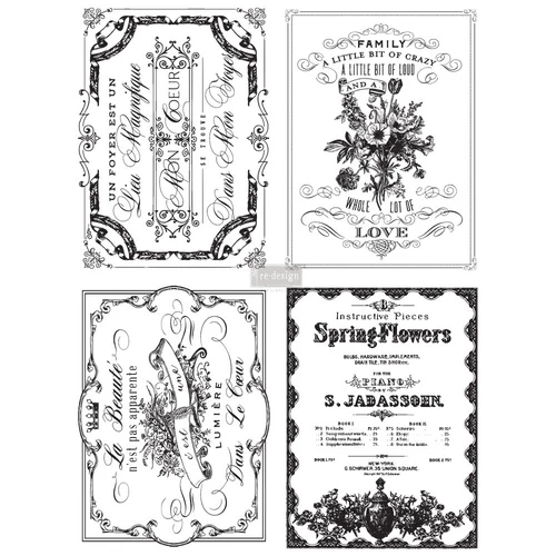 Decor transfer RE DESIGN WITH PRIMA - SPRING FLOWERS