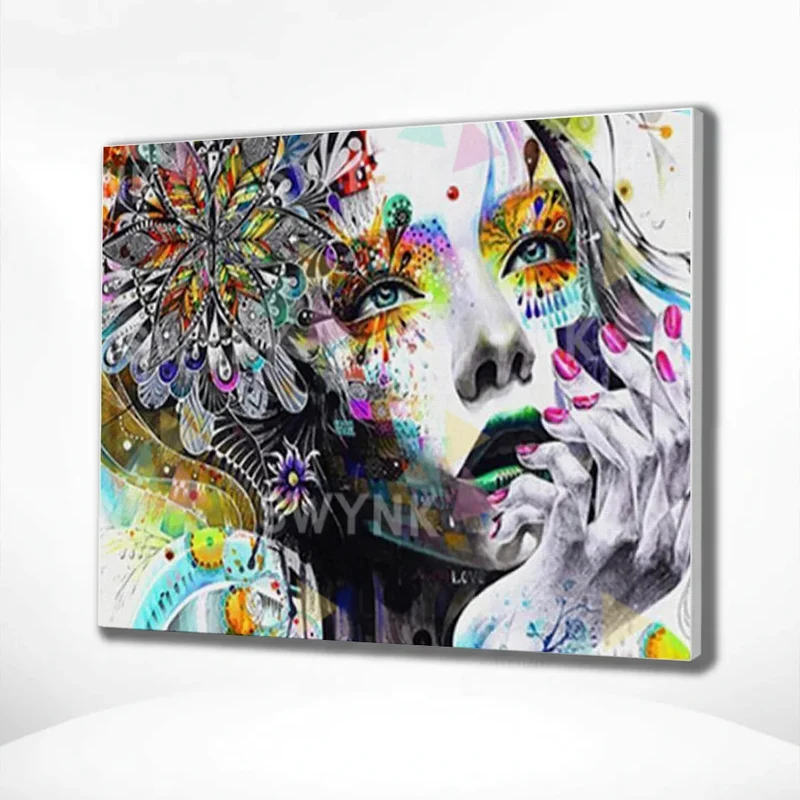Painting by numbers Woman with Flower