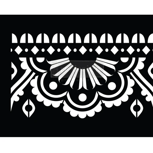 Stick & Style - Mendhi Border - 1 roll, 15.24 x 2.7 m