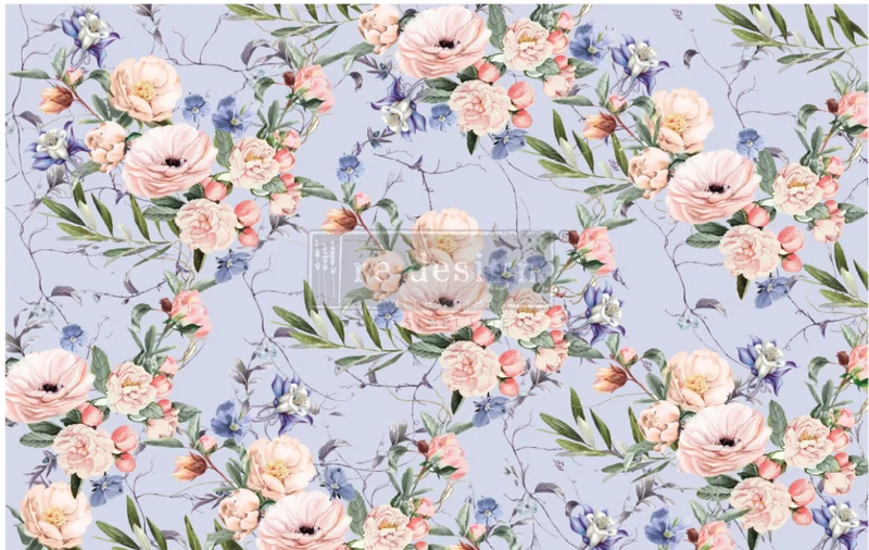 Papel Decoupage Re Design With Prima - LAVANDER FLEUR