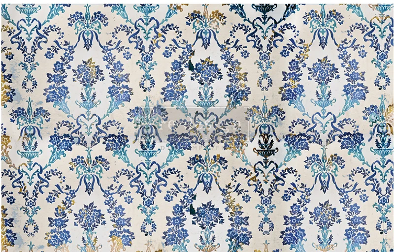 Papel Decoupage Re Design With Prima - COBALT FLOURISH