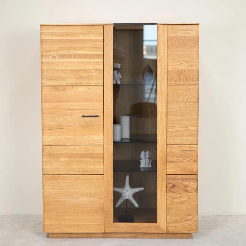 Arvik Solid Oak Display Cabinet | NordicStory