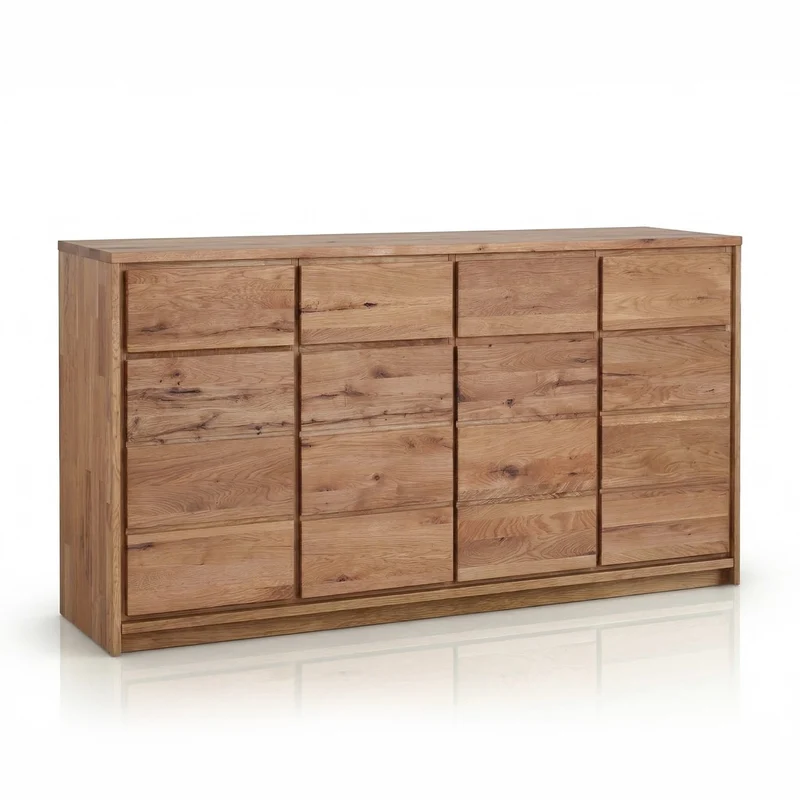Oregon Oak Solid Wood Sideboard 4.4 | NordicStory