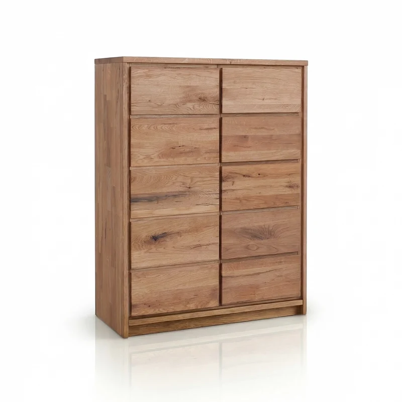 Oregon 1.5 Solid Oak Tall Sideboard | NordicStory