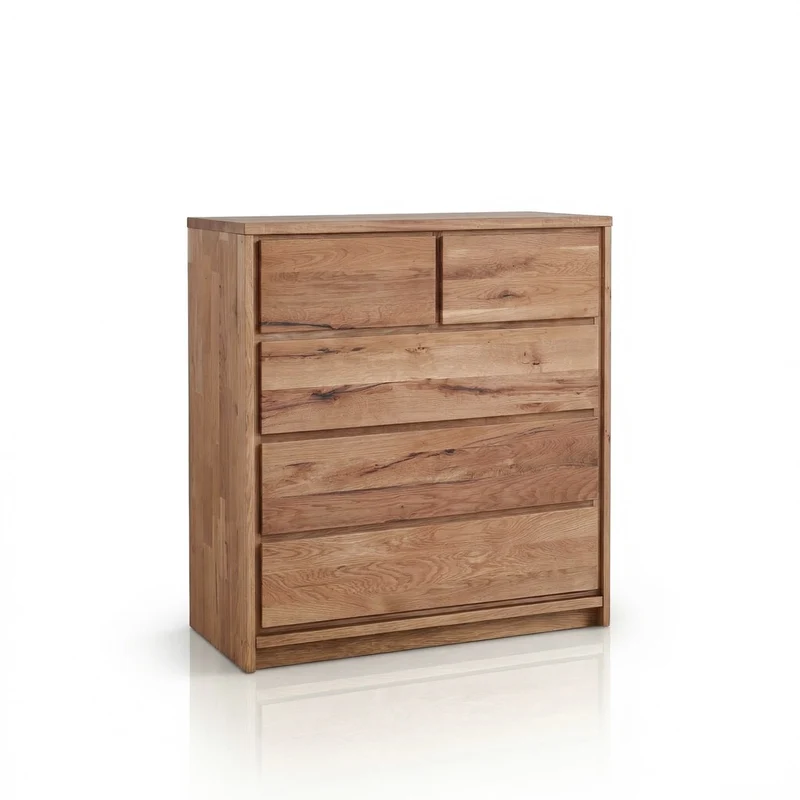 Solid Oregon Oak Chest of Drawers 2.3 | NordicStory