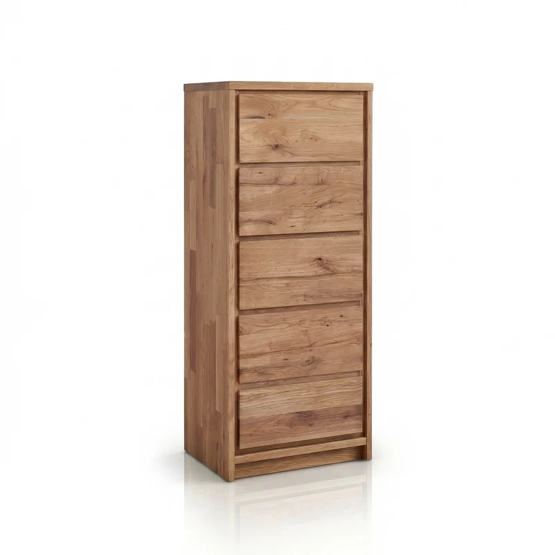 Tall chest of drawers made of solid Oregon oak | NordicStory