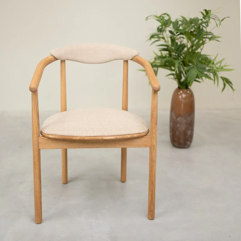 Set of 2 or 4 Lord Dining Chairs, Solid Oak Frame | NordicStory