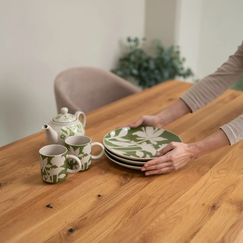 Geneva solid oak rectangular dining table | NordicStory