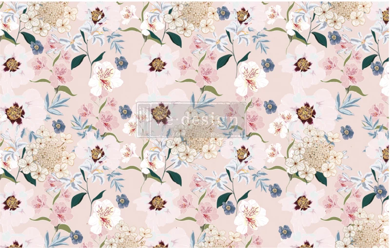 Papel Decoupage Re Design With Prima - BLUSH FLORAL