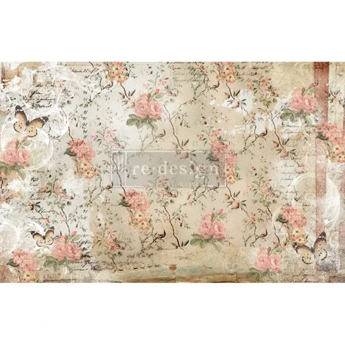 Papel Decoupage Re Design With Prima - BOTINICAL IMPRINT