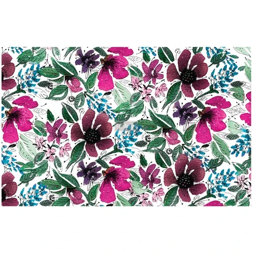 Papel Decoupage Re Design With Prima - WATERCOLOR FLORAL