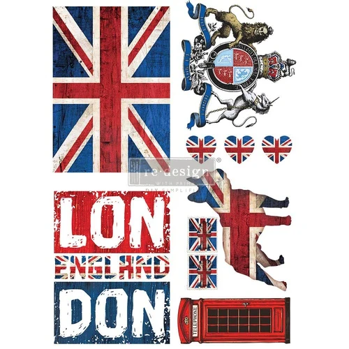 Decor Tranfer RE DESIGN WITH PRIMA - LONDON LOVE