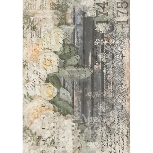 Decor Tranfer RE DESIGN WITH PRIMA - WHITE FLEUR