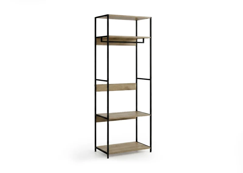 Estanteria Perchero de Metal y Madera Nancy