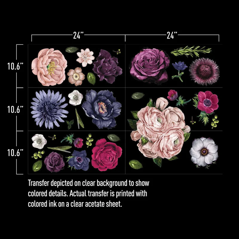 Decor Tranfer RE DESIGN WITH PRIMA - LUSH FLORAL II