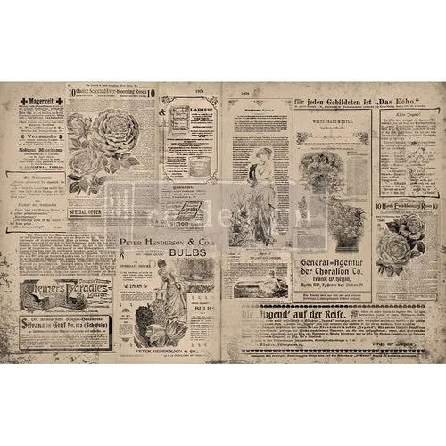 Papel Decoupage Re Design With Prima - NEWSPRINT