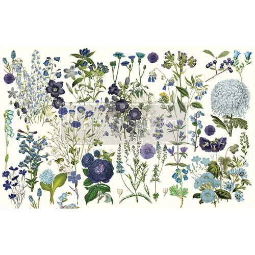Papel Decoupage Re Design With Prima - BLUE MEADOWS