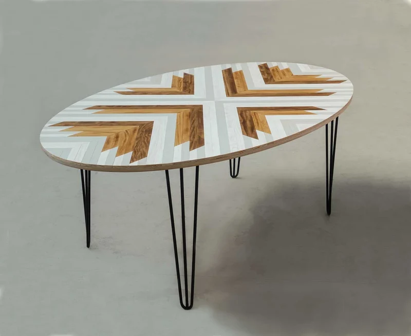 Mesa de comedor ovalada Nordic Light