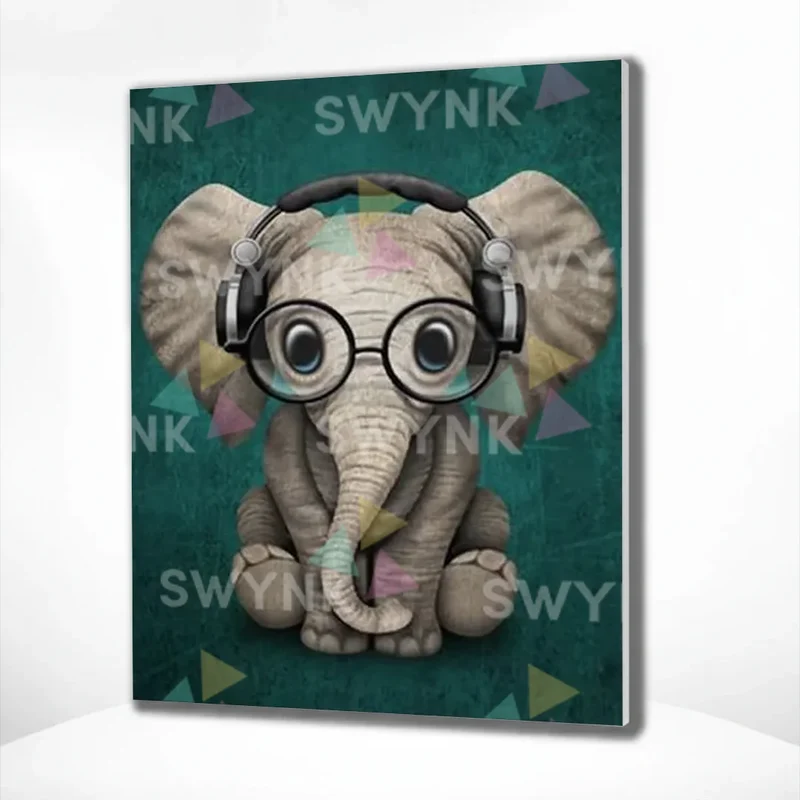 Painting by numbers Elephant
