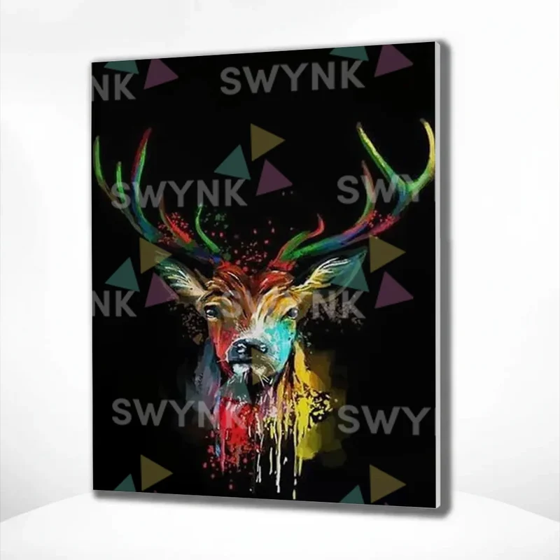 Painting by numbers Colorful Deer