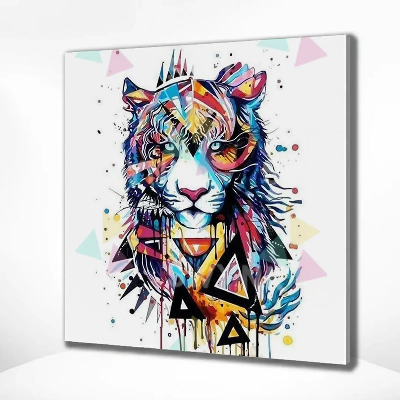 Painting by numbers Tiger