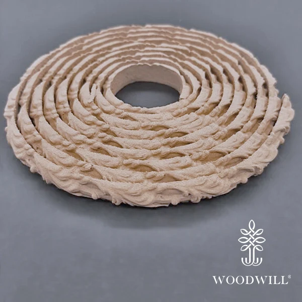Wood Carved Flexible Trimm- 215cm. X 0.9 Cm
