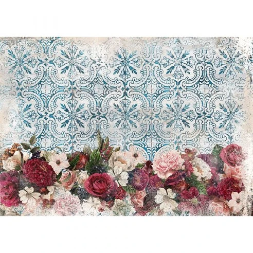 Papel Decoupage Re Design With Prima - BURGUNDY WOODS