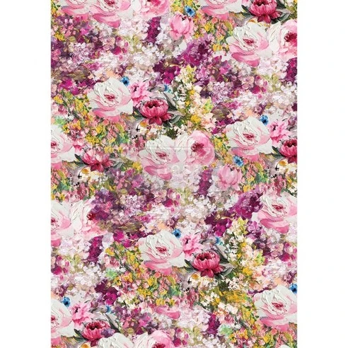 Papel Decoupage Re Design With Prima -FUCHSIA MEADOW