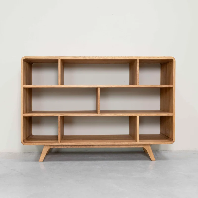 Geneva 1 solid oak bookcase | NordicStory