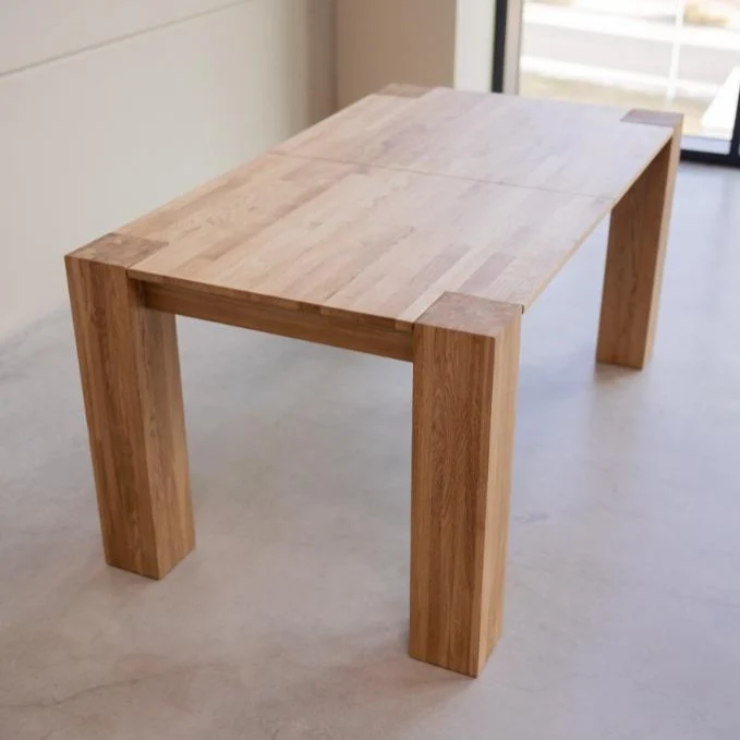 Set of solid wood table Ontario and 6 chairs Provance | NordicStory