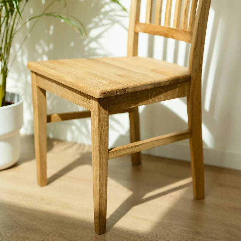 Set of solid wood table Ontario and 6 chairs Provance | NordicStory