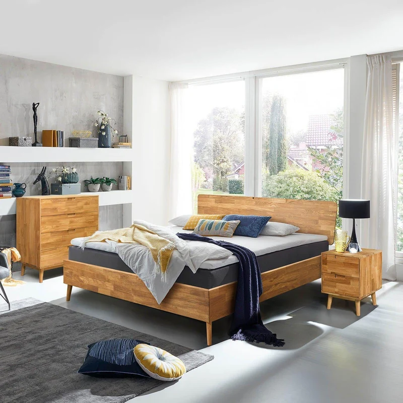 Scandi solid oak bed | NordicStory