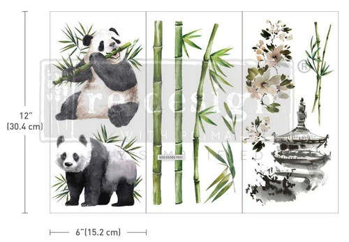Decor Transfer RE DESIGN WITH PRIMA - Panda Sweet