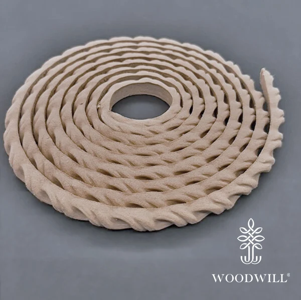 Wood Carved Flexible Trimm 215cm x 1 Cm