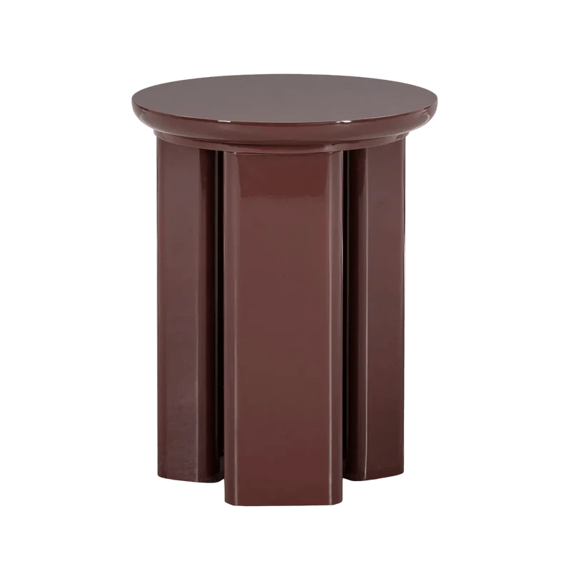 Dark Red Side Table