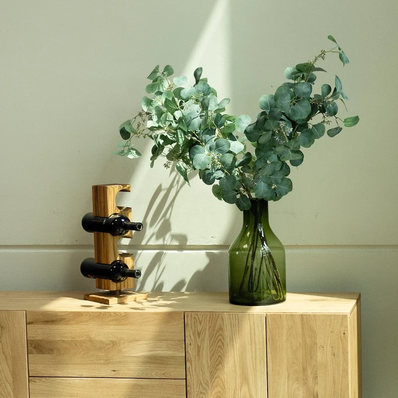 Alma oak wine rack, wine stand for 4 bottles | NordicStory