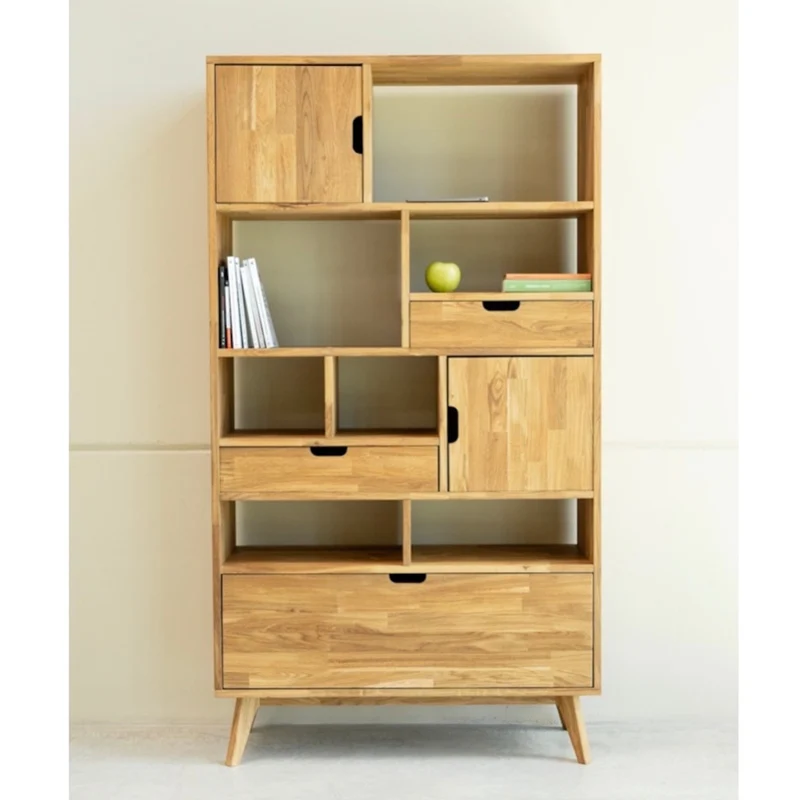 Scandi 3 solid oak bookcase | NordicStory