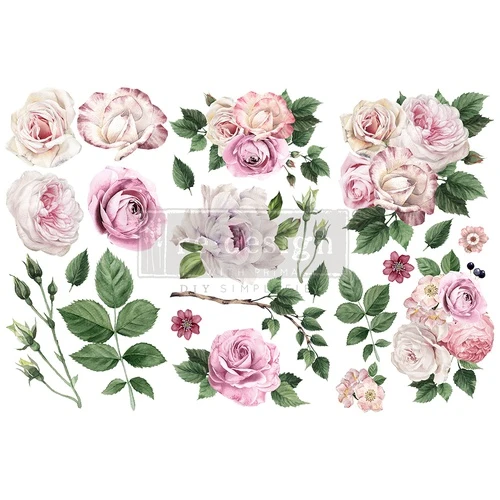 Decor Transfer RE DESIGN WITH PRIMA - Delicate Rose