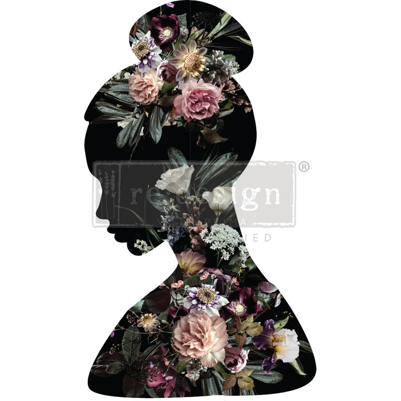 Decor Transfer RE DESIGN WITH PRIMA - Floral Silhouette