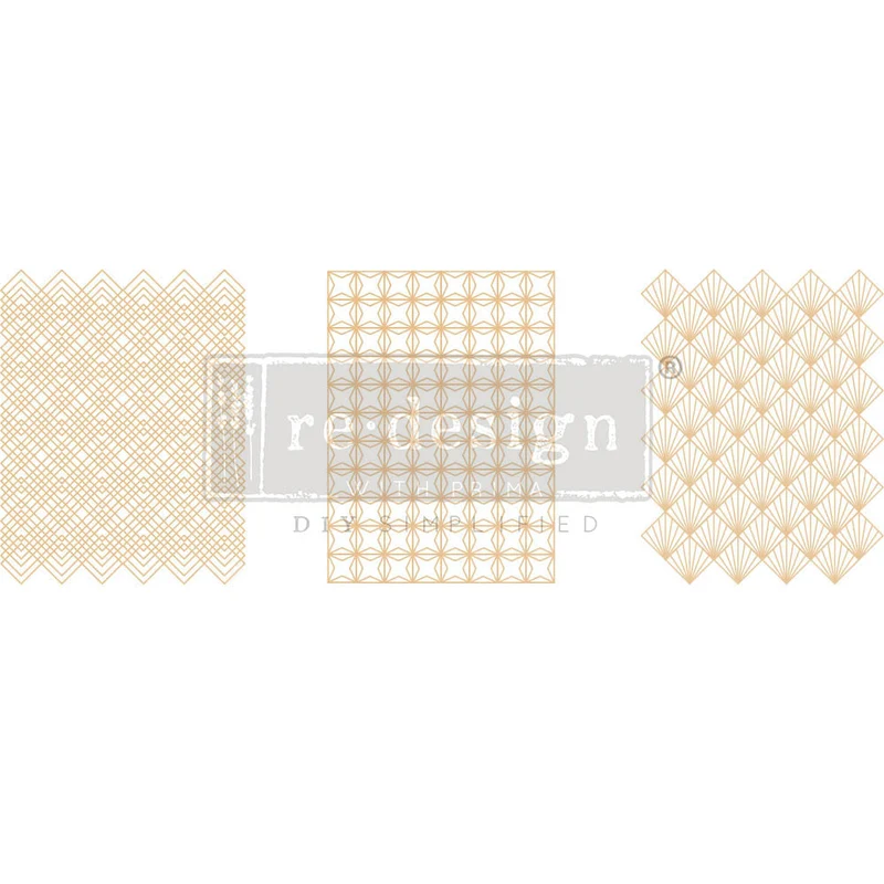 Decor Transfer RE DESIGN WITH PRIMA - Golden Art Deco