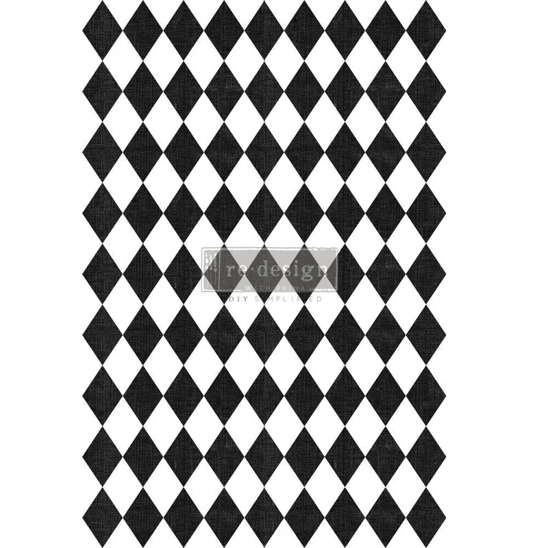 Decor Transfer RE DESIGN WITH PRIMA Harlequin Black