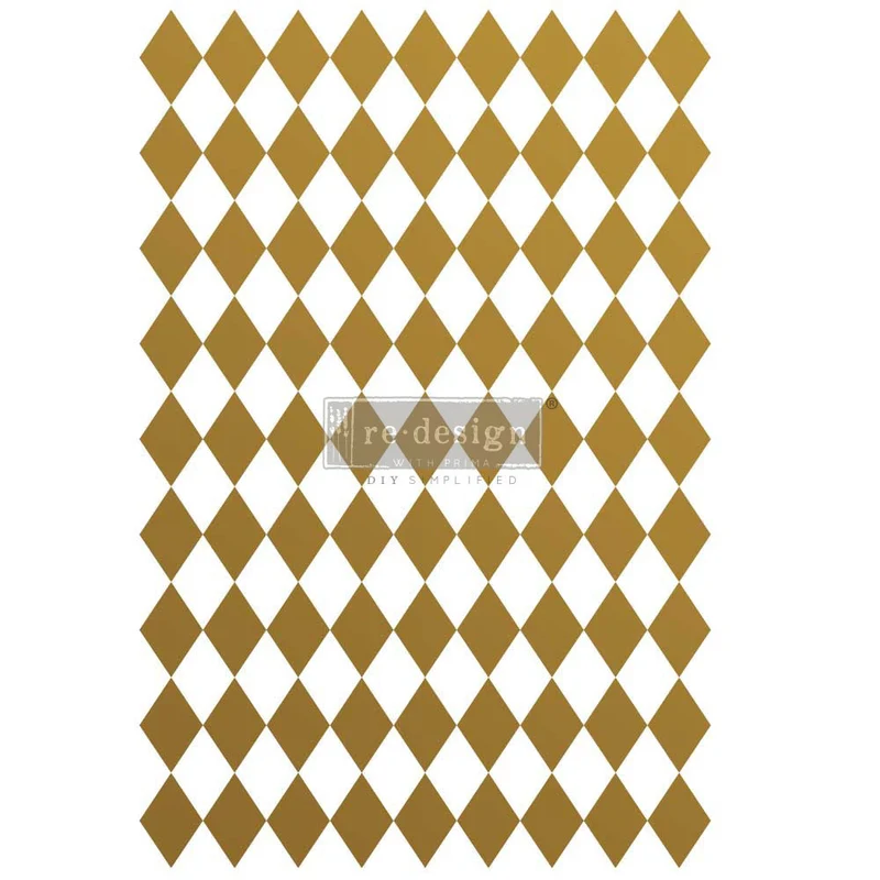 Decor Transfer RE DESIGN WITH PRIMA Gold Harlequin