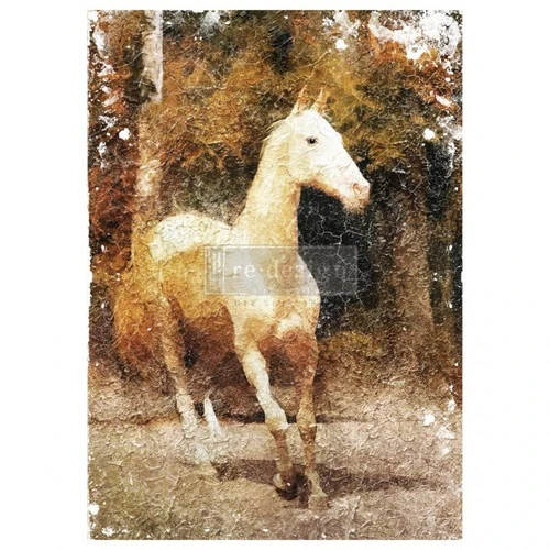Papel Decoupage RE DESIGN WITH PRIMA White Majesty