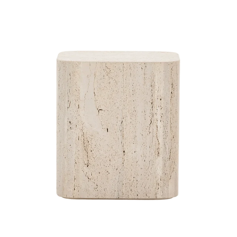 Travertine Side table
