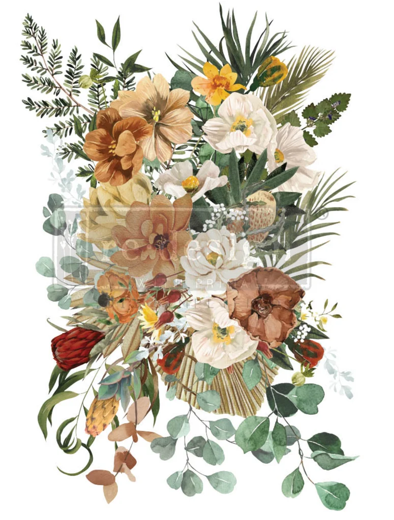 Transfer RE DESIGN WITH PRIMA - KACHA FLOWER ELEGANT NEUTRAL