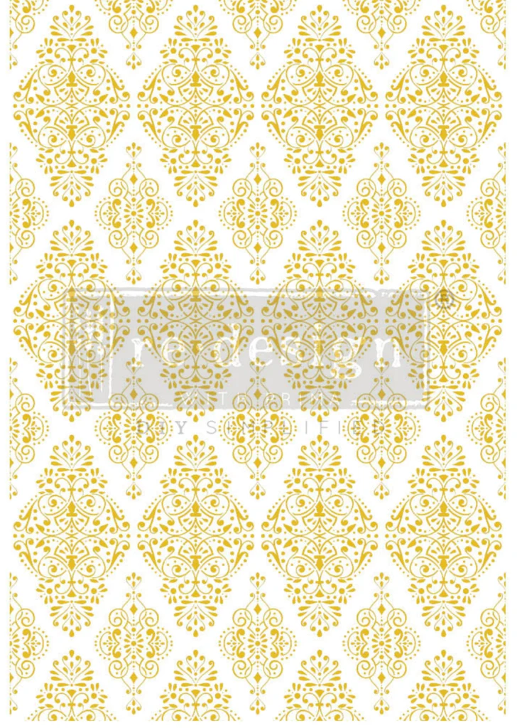 Transfer RE DESIGN WITH PRIMA - KACHA GOLD DAMASK