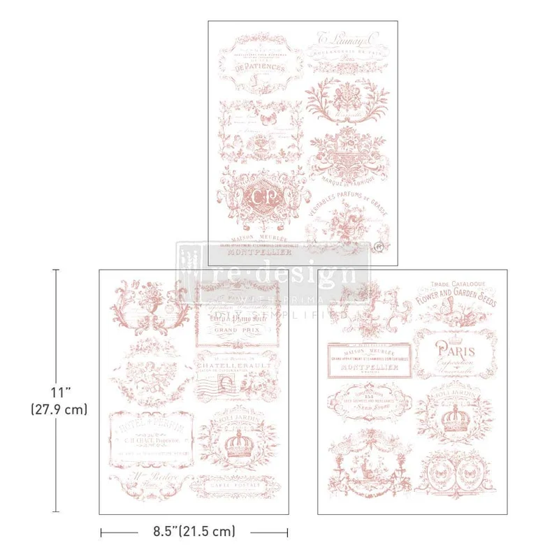 Middy Transfer RE DESIGN WITH PRIMA - Vintage Labels III
