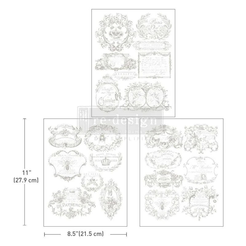 Middy Transfer RE DESIGN WITH PRIMA - Vintage Labels II