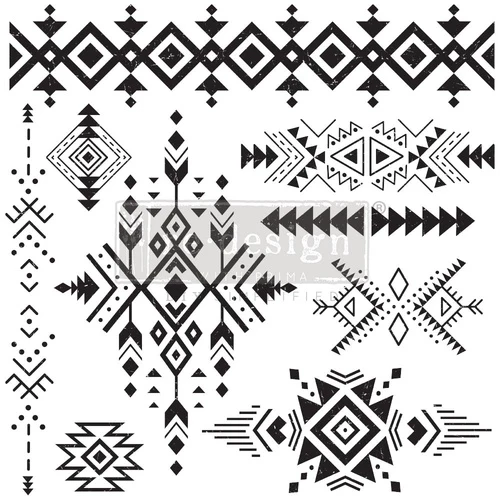 Sello Re Design With Prima TRIBALS PRINTS