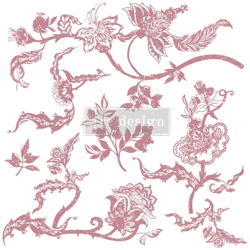 Sello Re Design With Prima DISTRESSED FLORAL PRINTS